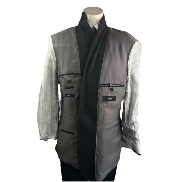 Hugo Boss Pasollini/Movie_2 Men 2pc Suit 40R 39x32 Super 100 Wool Comfort Recent - Picture 5 of 16